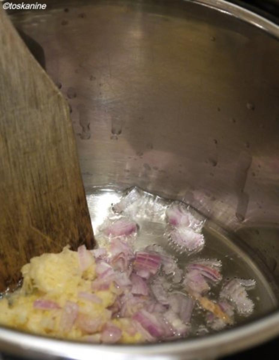 Curry-Quinoa mit Curry-Hackröllchen und Knoblauch-Zitronen-Dip - Rezept - Bild Nr. 8