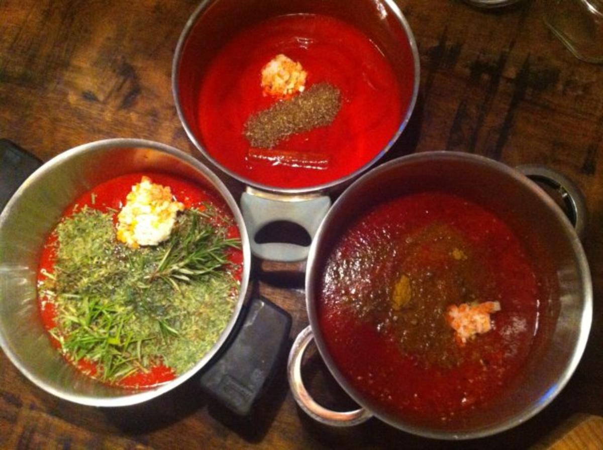 Tomatenketchup dreierlei - Rezept