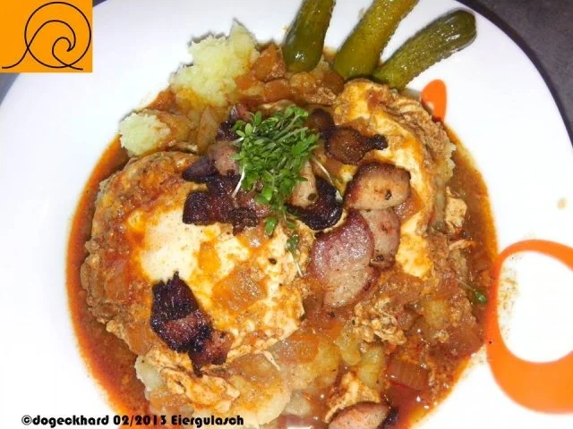 Rezept: 1Topfgericht: Ungarisches Eiergulasch, Tojáspörkölt Bild Nr. 8 1Topfgericht: Ungarisches Eiergulasch, Tojáspörkölt - Rezept - Bild Nr. 8