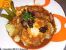 1Topfgericht: Ungarisches Eiergulasch, Tojáspörkölt - Rezept