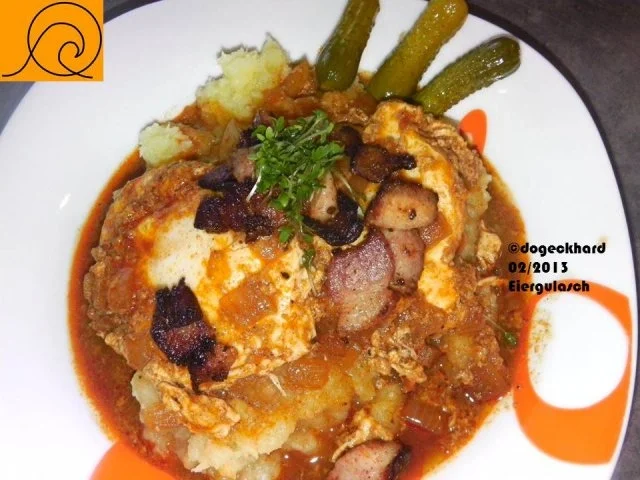 Rezept: 1Topfgericht: Ungarisches Eiergulasch, Tojáspörkölt Bild Nr. 2 1Topfgericht: Ungarisches Eiergulasch, Tojáspörkölt - Rezept - Bild Nr. 2