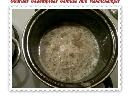 Vegetarisch: Gedämpftes Gemüse mit Rahmchampignons - Rezept - Bild Nr. 5