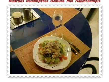 Vegetarisch: Gedämpftes Gemüse mit Rahmchampignons - Rezept - Bild Nr. 9