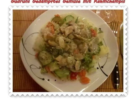 Vegetarisch: Gedämpftes Gemüse mit Rahmchampignons - Rezept - Bild Nr. 10