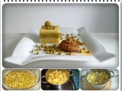 Frikadelle mit Kartoffel-Erbsen Türmchen - Rezept - Bild Nr. 2