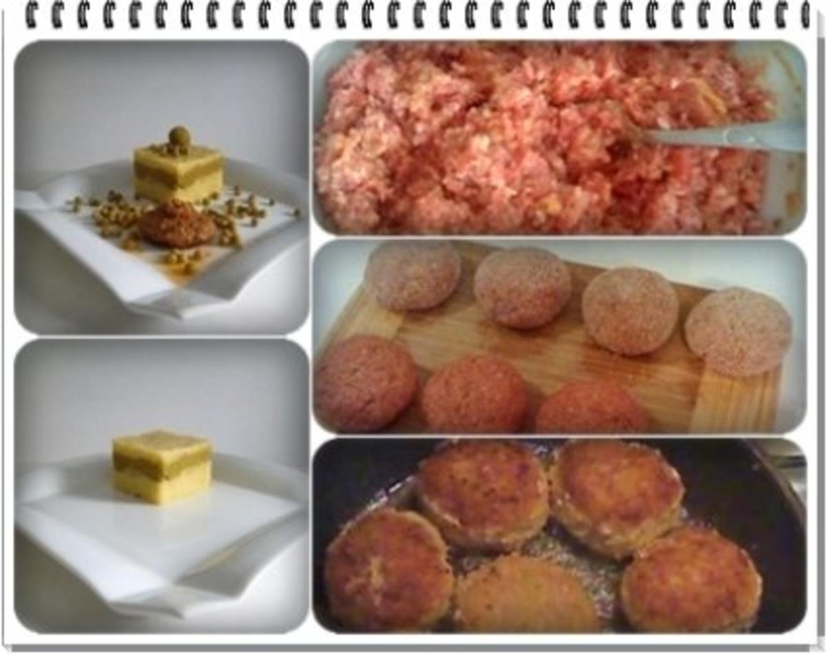 Frikadelle mit Kartoffel-Erbsen Türmchen - Rezept - Bild Nr. 7