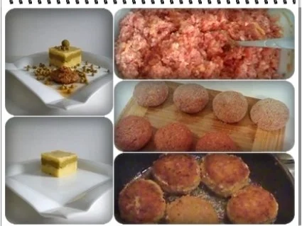 Frikadelle mit Kartoffel-Erbsen Türmchen - Rezept - Bild Nr. 7