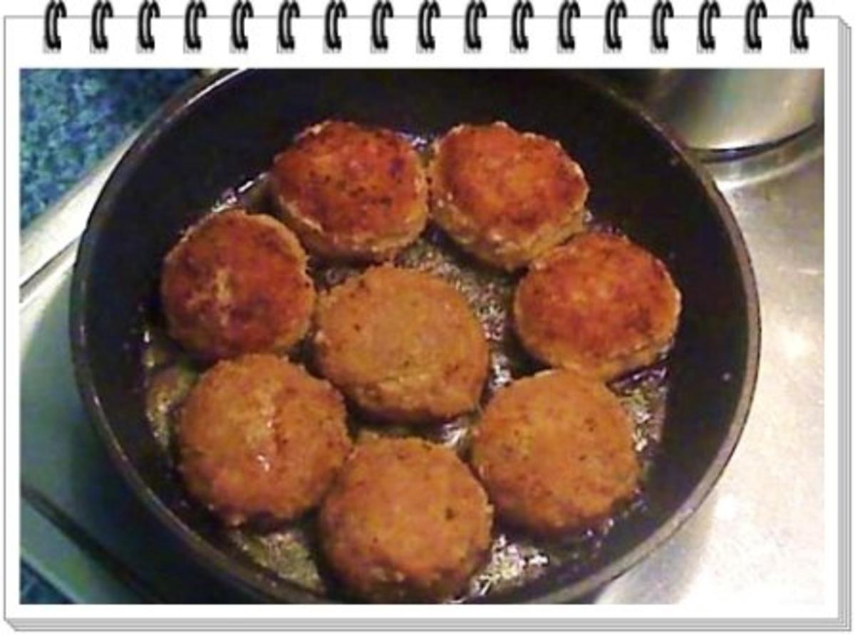 Frikadelle mit Kartoffel-Erbsen Türmchen - Rezept - Bild Nr. 9