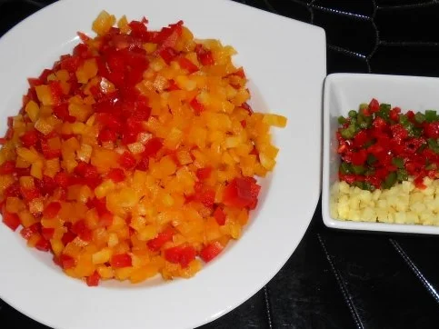 Pikantes Putengeschnetzeltes mit Paprikareis - Rezept - Bild Nr. 2