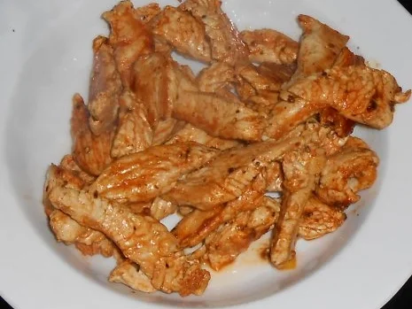 Pikantes Putengeschnetzeltes mit Paprikareis - Rezept - Bild Nr. 6