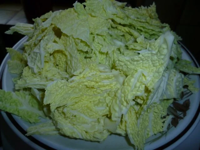 Wirsing gefüllt mit Porree und Pilzen - Rezept - Bild Nr. 3