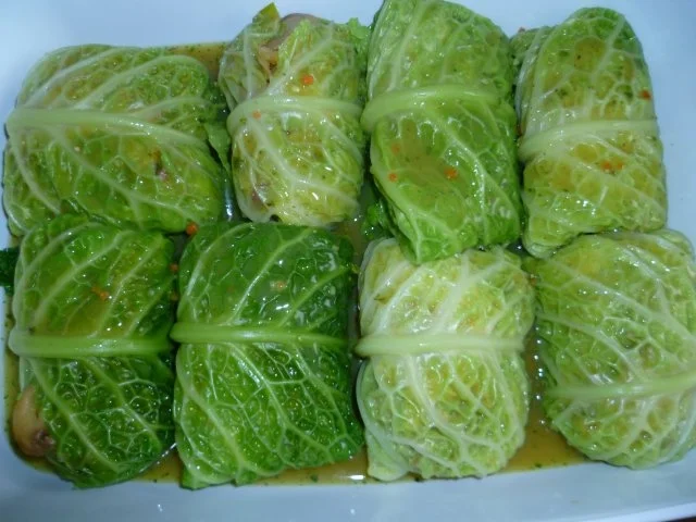 Wirsing gefüllt mit Porree und Pilzen - Rezept - Bild Nr. 7