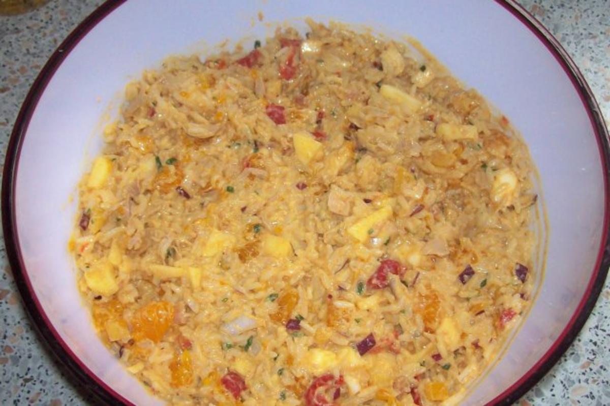 Fruchtiger Thunfisch-Reis-Salat mit Mandarinen, Bacon und Mozzarella - Rezept - Bild Nr. 9