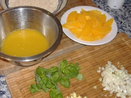 Rezept: Orangenrisotto mit gebratenem Lachsfilet Bild Nr. 2 Orangenrisotto mit gebratenem Lachsfilet - Rezept - Bild Nr. 2