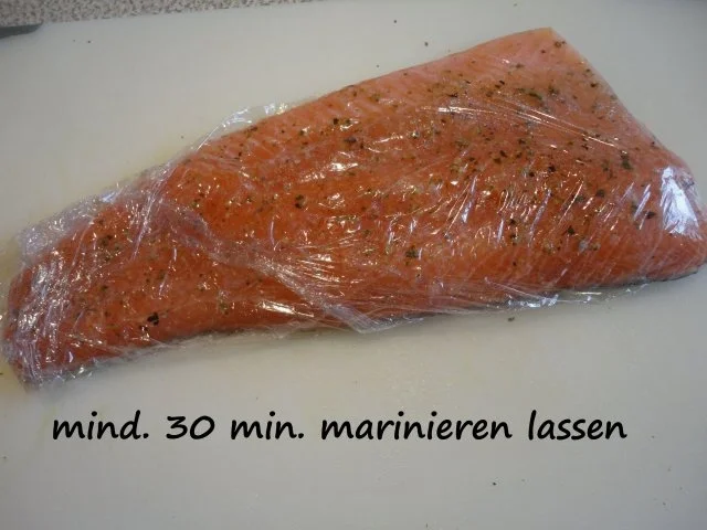 Lachs Forelle mit Brösel Kruste und Pfannen Gemüse - Rezept - Bild Nr. 5