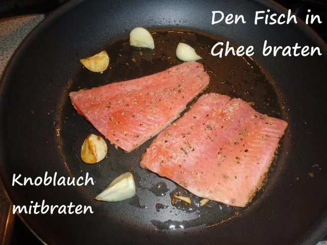 Lachs Forelle mit Brösel Kruste und Pfannen Gemüse - Rezept - Bild Nr. 13