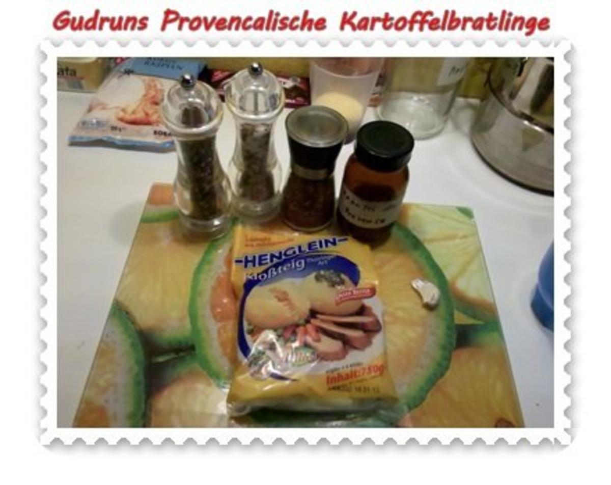 Vegetarisch: Provencalische Kartoffelbratlinge mit gedämpften Gemüse und Rahmchampis - Rezept - Bild Nr. 3