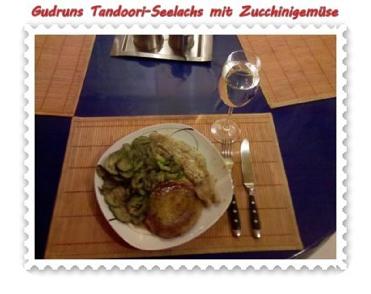 Fisch: Tandoori-Seelachs mit Zucchinigemüse und Kartoffelbratling - Rezept - Bild Nr. 8