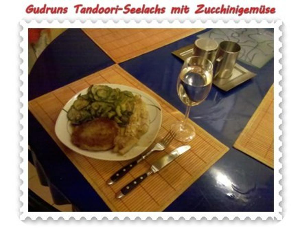Fisch: Tandoori-Seelachs mit Zucchinigemüse und Kartoffelbratling - Rezept - Bild Nr. 9