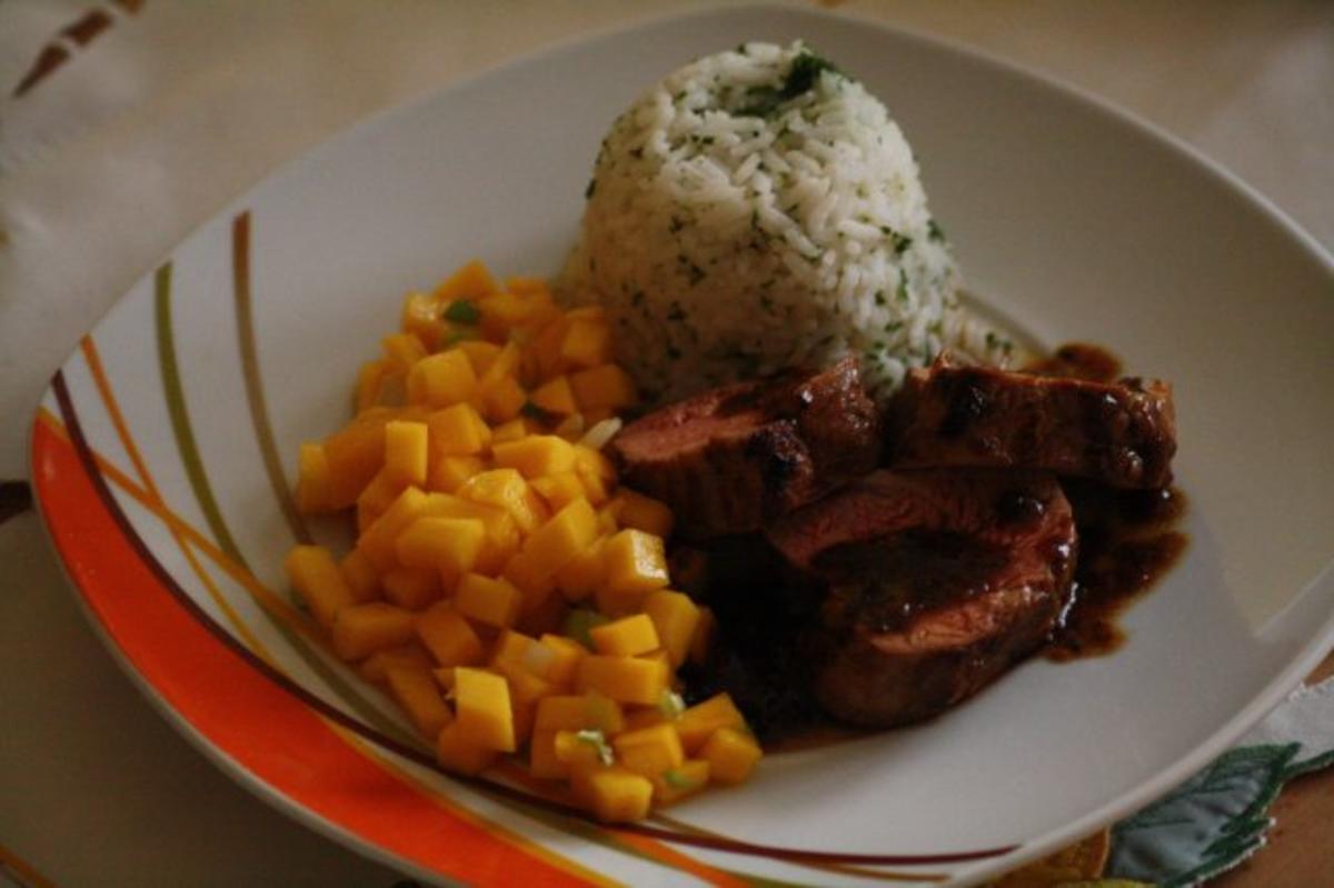 Schweinefilet mit Mango-Salsa Rezept By Erdbeere76