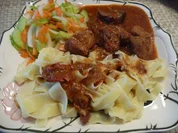 Beilagen : selbstgemachte Bandnudeln - Rezept