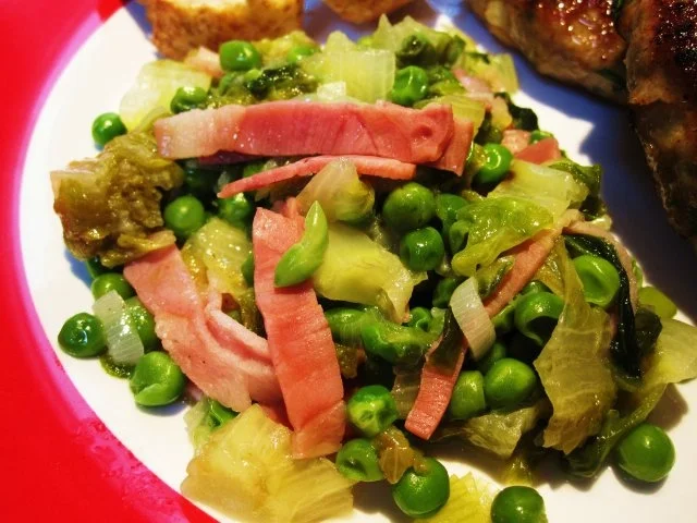 Grüne Erbsen auf französische Art ... - Rezept