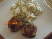 Pikante Frikadellen mit Camembert und Grünen Pfeffer - Rezept
