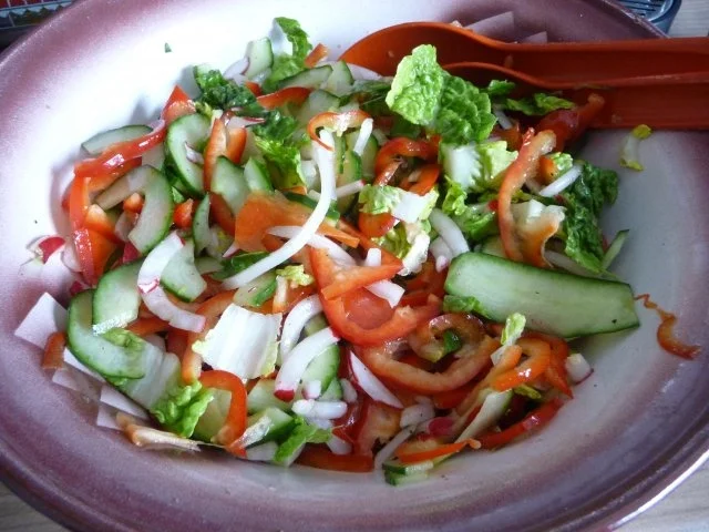 Salat : Gemischten Salat mit Schafskäse - Rezept - Bild Nr. 6