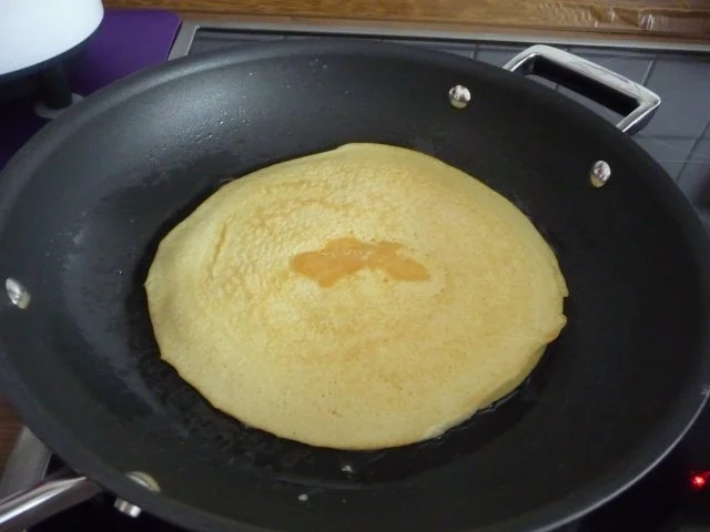 Rezept: Eierspeisen : Buttermilch-Pfannkuchen mit Heidelbeermarmelade Bild Nr. 3 Eierspeisen : Buttermilch-Pfannkuchen mit Heidelbeermarmelade - Rezept - Bild Nr. 3