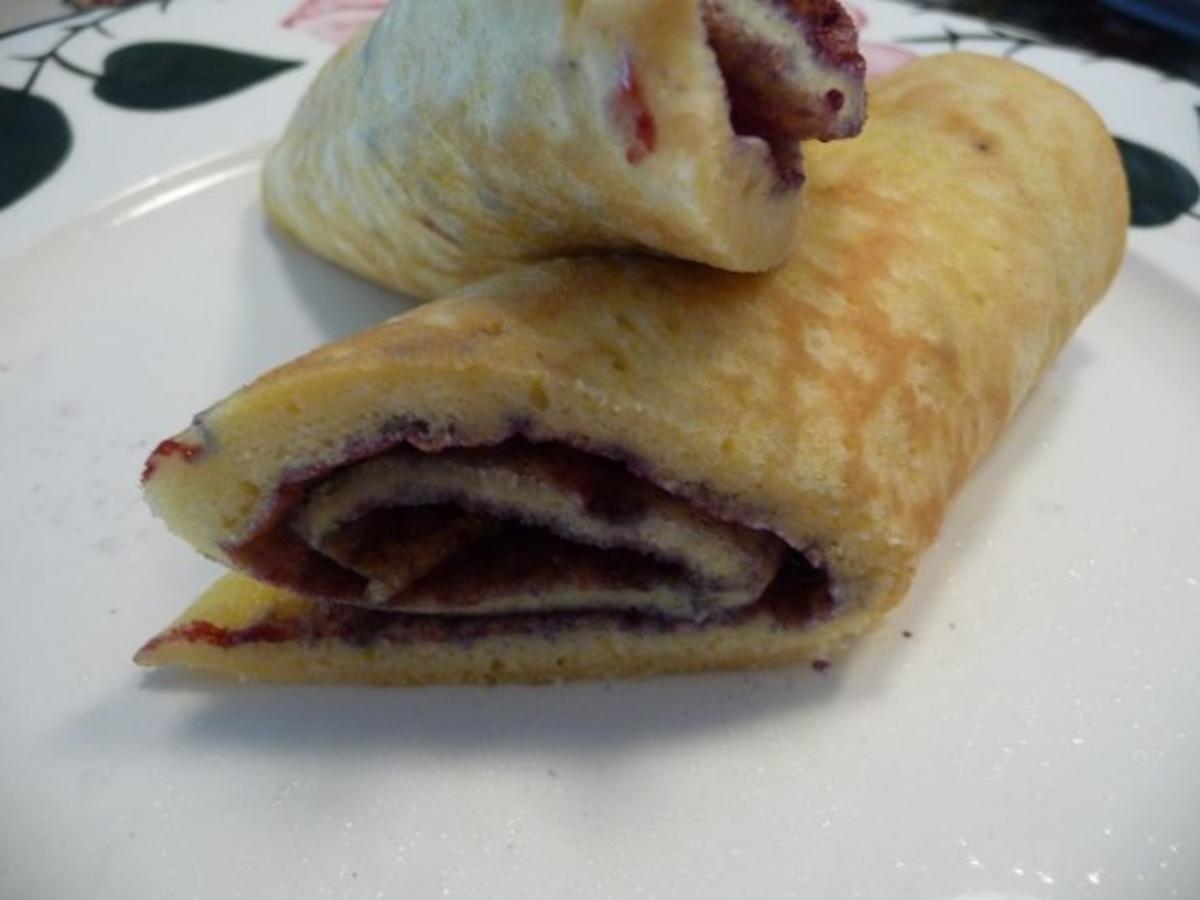 Eierspeisen : Buttermilch Pfannkuchen mit Heidelbeermarmelade - einfach ...