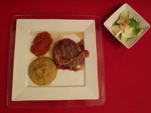 Rinderfilet im Speckmantel mit Steinpilzpüree - Rezept