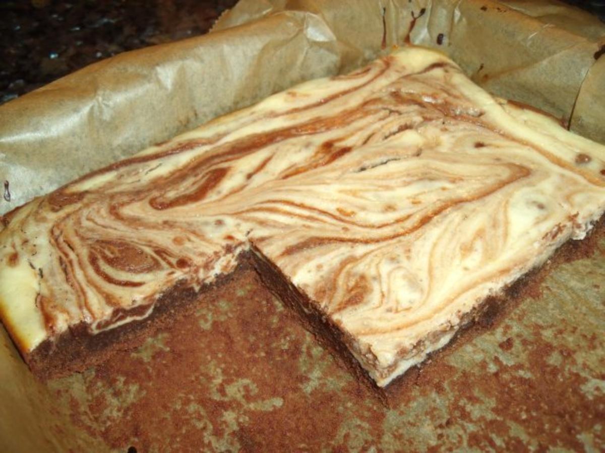 Brownies mit Frischkäse - Rezept mit Bild - kochbar.de