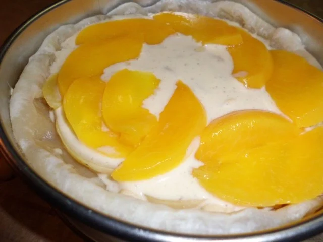 Kuchen: Blätterteig-Pfirsich-Rahmkuchen - Rezept - Bild Nr. 5