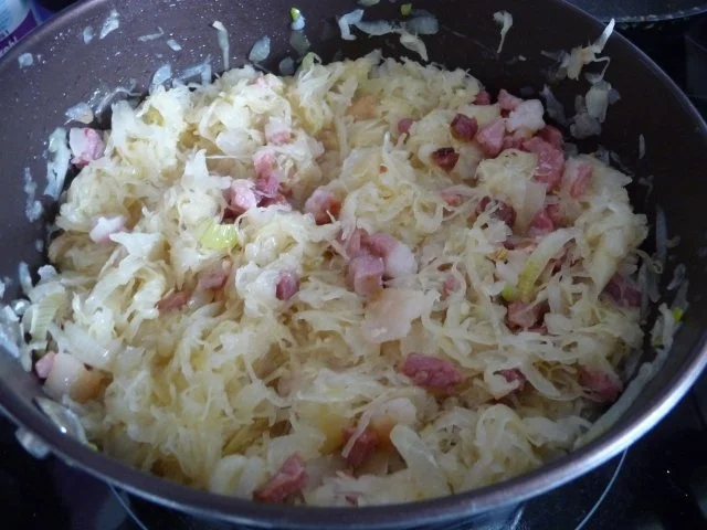 Beilagen : Specksauerkraut mit Weintrauben - Rezept - Bild Nr. 2
