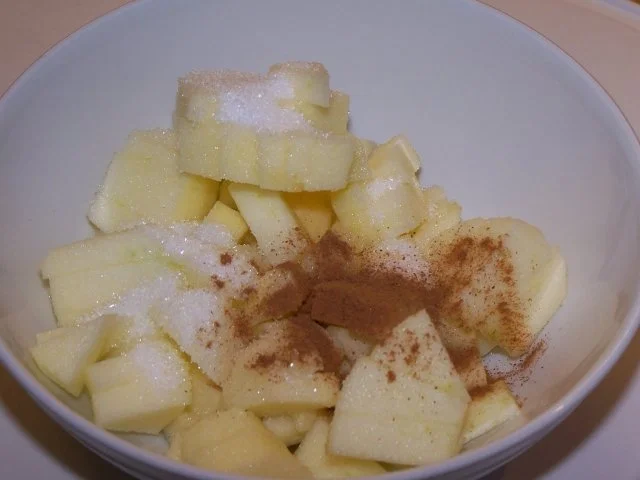 Apfelcrumble mit Vanillesoße - Rezept - Bild Nr. 2