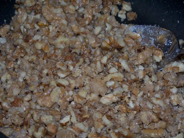 Apfelcrumble mit Vanillesoße - Rezept - Bild Nr. 3