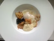 Blumenkohl mit gebratenen Seeteufelbäckchen - Rezept