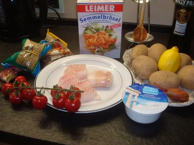 Kabeljau mit Zitronenkruste, Bombay-Kartoffeln und Joghurt-Dip - Rezept - Bild Nr. 2