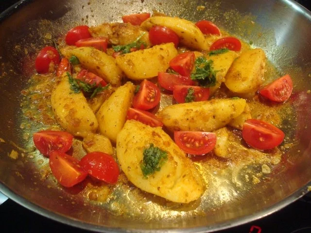 Kabeljau mit Zitronenkruste, Bombay-Kartoffeln und Joghurt-Dip - Rezept - Bild Nr. 6