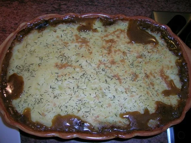 Rezept: Schweine-Gulasch mit Pilzen unter der Topinambur-Kartoffel-Haube Bild Nr. 9 Schweine-Gulasch mit Pilzen unter der Topinambur-Kartoffel-Haube - Rezept - Bild Nr. 9