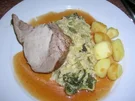 Rezept: Schweinekotelettbraten am Stück an Wirsing und Kartoffeln Schweinekotelettbraten am Stück an Wirsing und Kartoffeln - Rezept