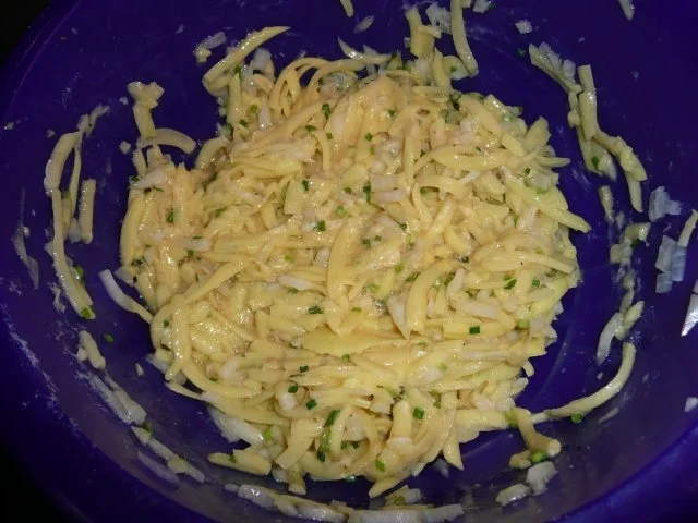 Rezept: Steak mit Zwiebeln , Rösti & Salatmix Bild Nr. 3 Steak mit Zwiebeln , Rösti & Salatmix - Rezept - Bild Nr. 3