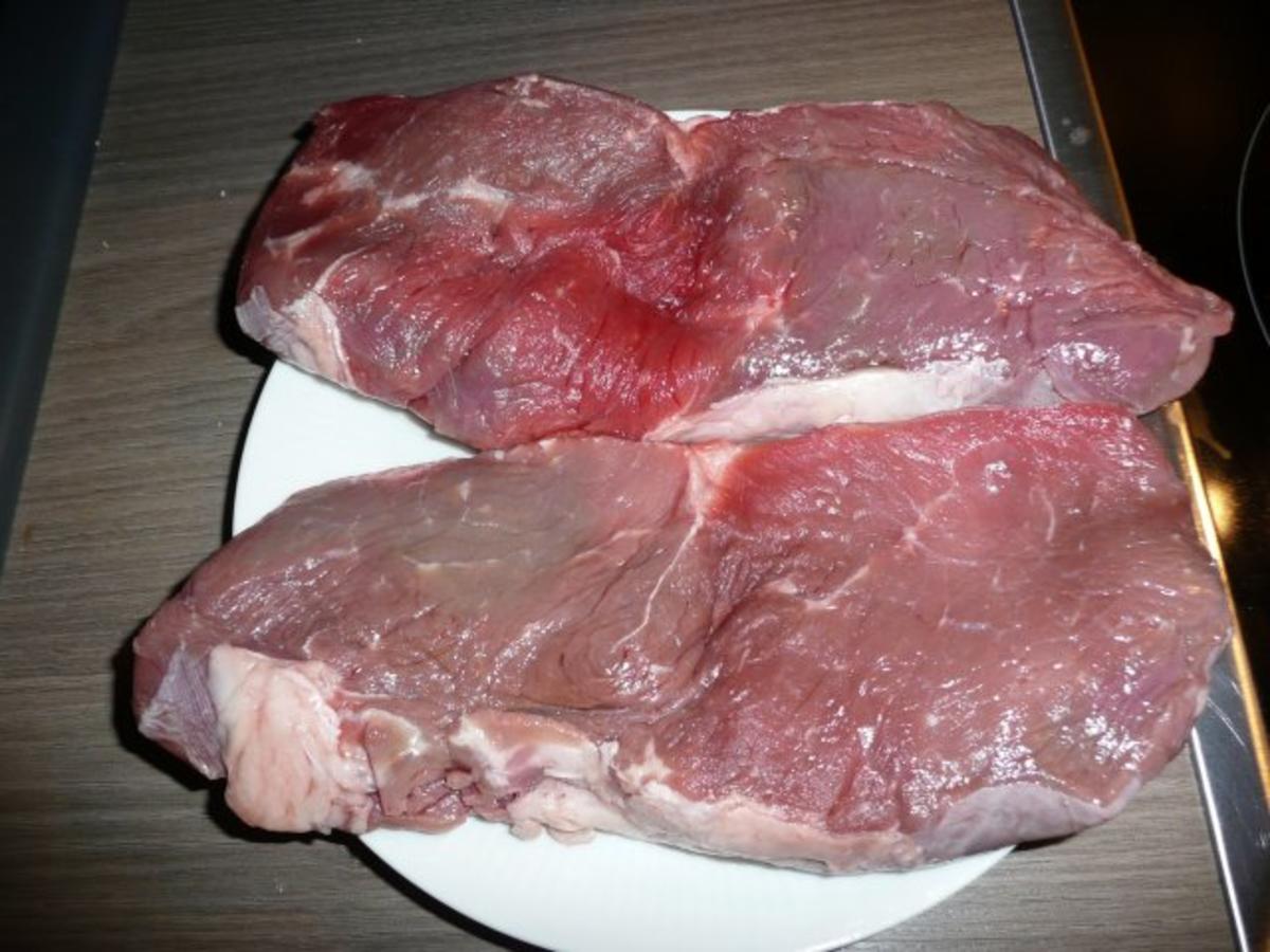 Steak mit Zwiebeln , Rösti & Salatmix - Rezept - Bild Nr. 4