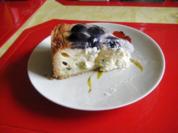 Quark - Torte mit zwei Sorten Weintrauben - Rezept