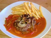 Feurige Chili-Hacksteaks - Rezept