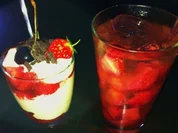 Erdbeerjoghurttraum mit Erdbeerprosecco - Rezept