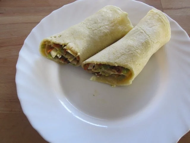 gefüllte Pfannkuchen - Rezept