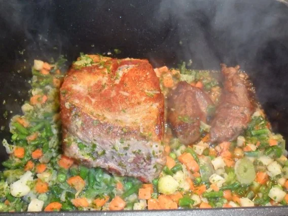 ofenbohnen mit birne und kamm - Rezept - Bild Nr. 7