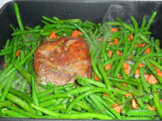 ofenbohnen mit birne und kamm - Rezept - Bild Nr. 8