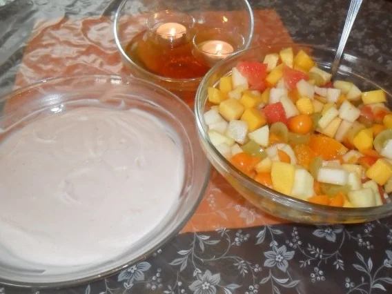 dessert, quarkdessert mit obstsalat---wieder frühlingssuche... - Rezept - Bild Nr. 3